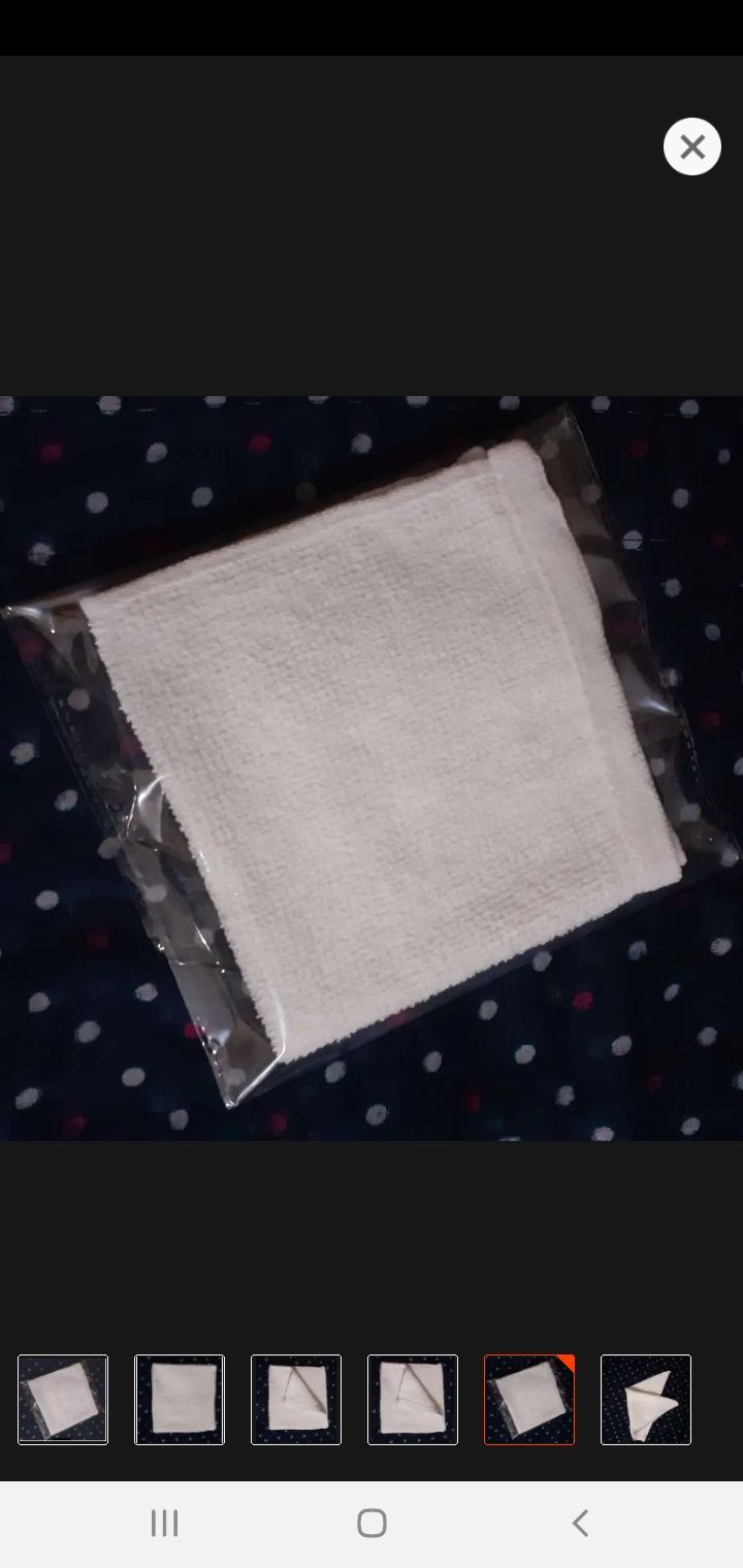 Picture of White Pocket Handkatchief or Rumal -1 piece