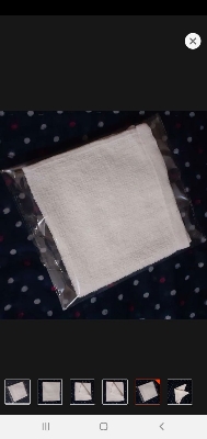 Picture of White Pocket Handkatchief or Rumal -1 piece