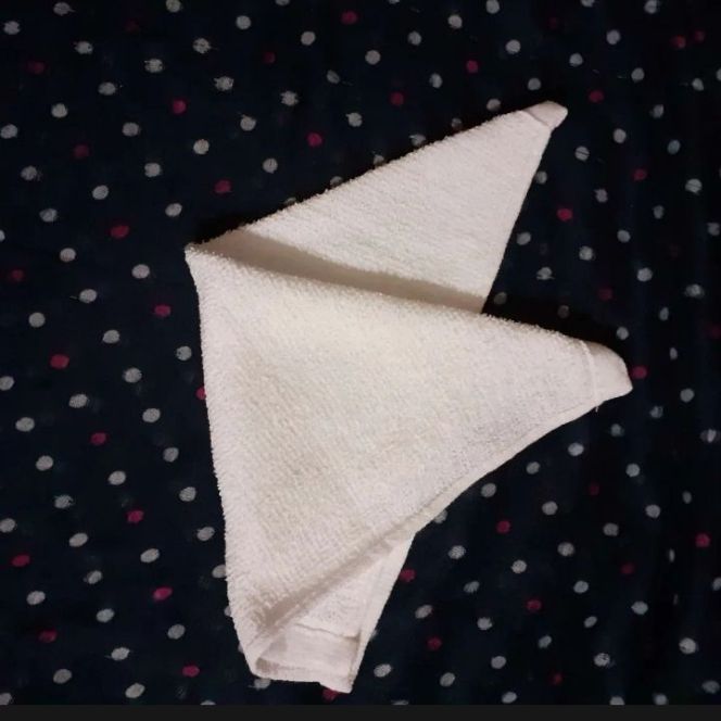 Picture of White Pocket Handkatchief or Rumal -1 piece