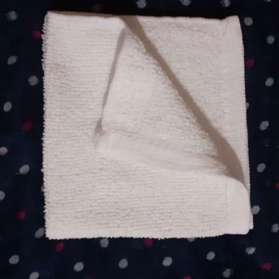 Picture of White Pocket Handkatchief or Rumal -1 piece