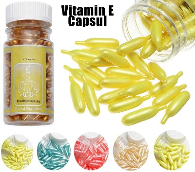 Picture of Vitamin E Capsules for face 90 pieces in 1 container