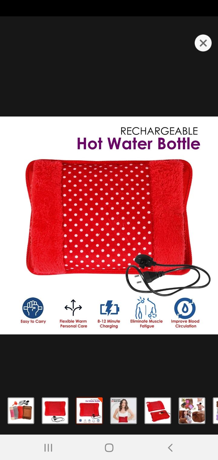 Picture of Ekectric Hot Water Bag or Pillow for pain relief
