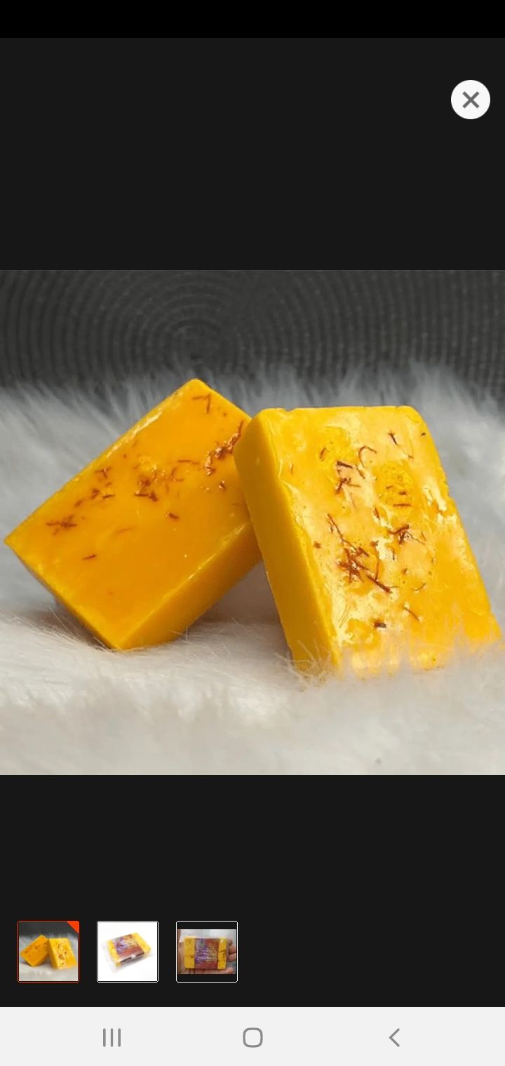 Picture of 1 Piece original Saffron Goat Milk Soap Bar 90 gram