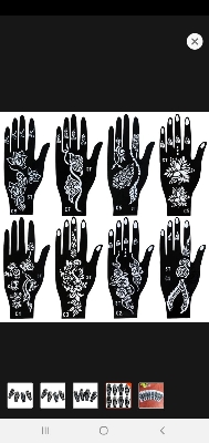 Picture of Hand Mehedi Steakers for mehedi design 4 Pieces or 2 pair