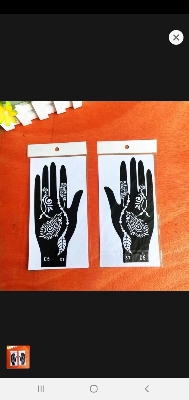 Picture of Hand Mehedi Steakers for mehedi design 4 Pieces or 2 pair