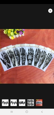 Picture of Hand Mehedi Steakers for mehedi design 4 Pieces or 2 pair