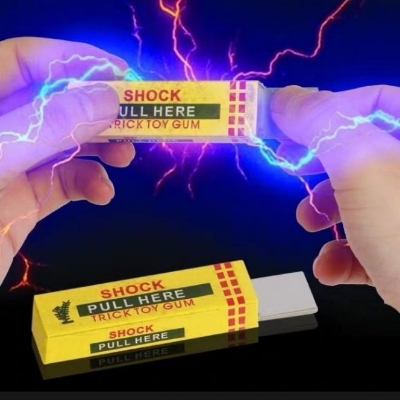 Picture of Funny Elecktric Shocking Shock Chewing Gum Mud Tricks Joke toy Gadget-1 Piece