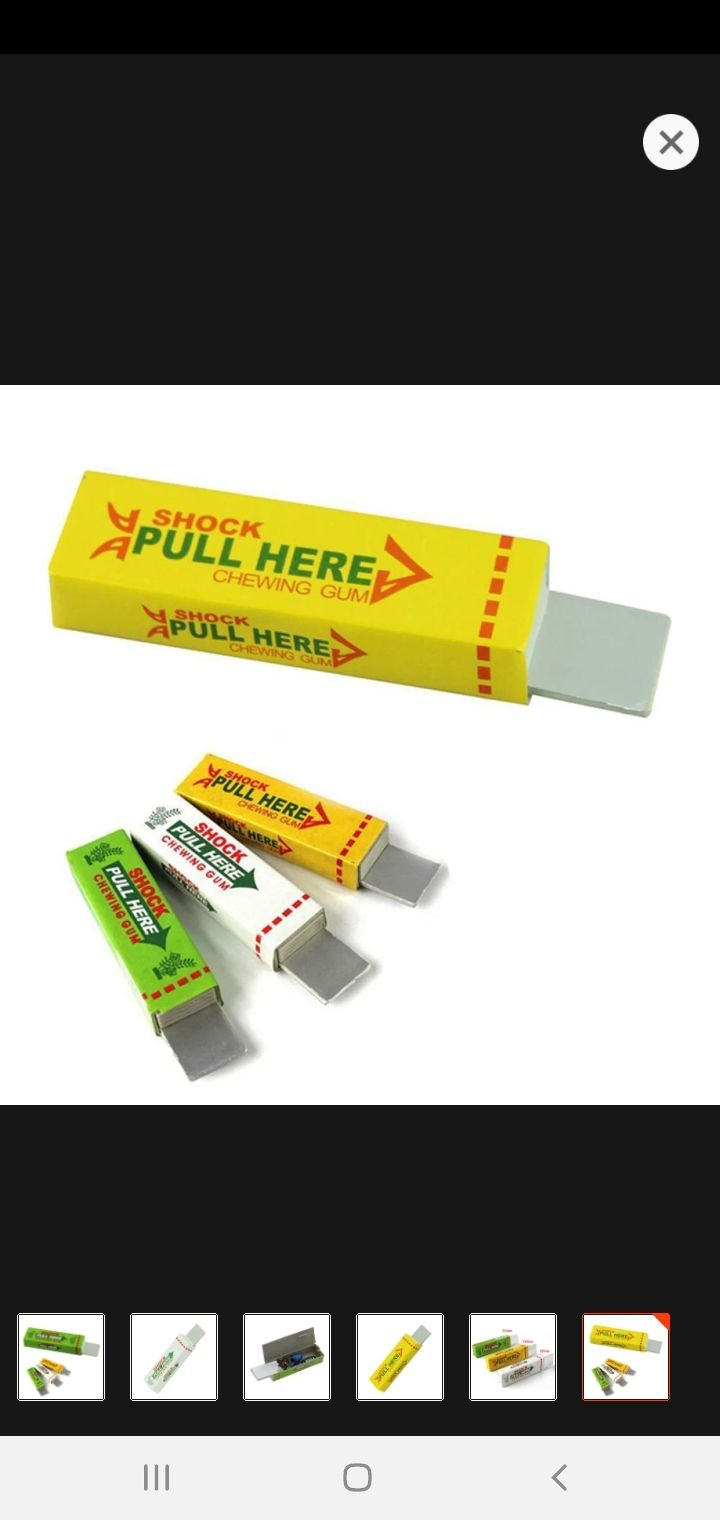 Picture of Funny Elecktric Shocking Shock Chewing Gum Mud Tricks Joke toy Gadget-1 Piece