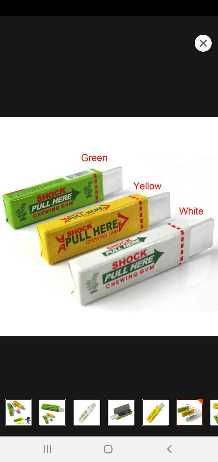 Picture of Funny Elecktric Shocking Shock Chewing Gum Mud Tricks Joke toy Gadget-1 Piece