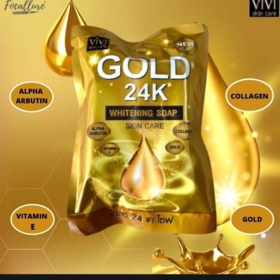 Picture of 1 Piece 80 gram Gold 24k Bar Soap