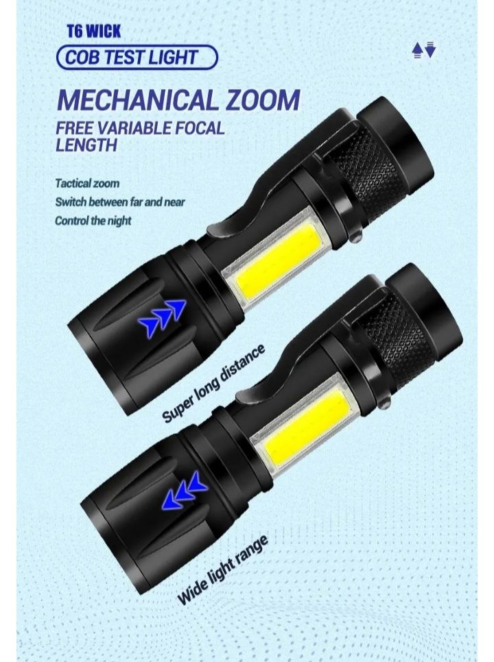 Picture of 3 in 1 Mini Portable Rechargable Waterproof USB Flash Torch Light - 1 Piece