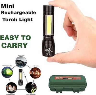 Picture of High Quality 3 in 1 Mini Portable Rechargable Waterproof USB Flash Torch Light - 1 Piece