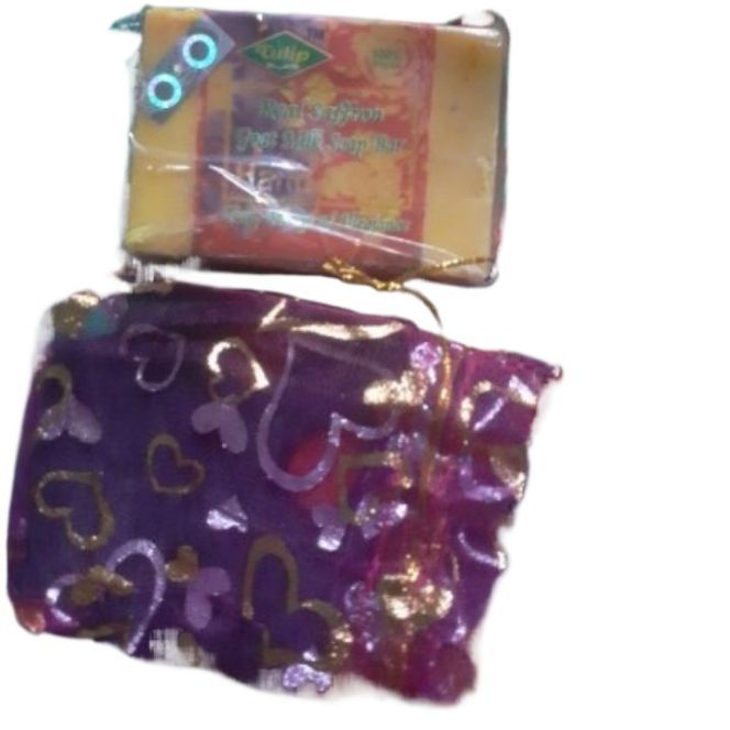 Picture of 2 Pieces Saffran Real goat milk Soap ( 2 pieces ) with pouch bag