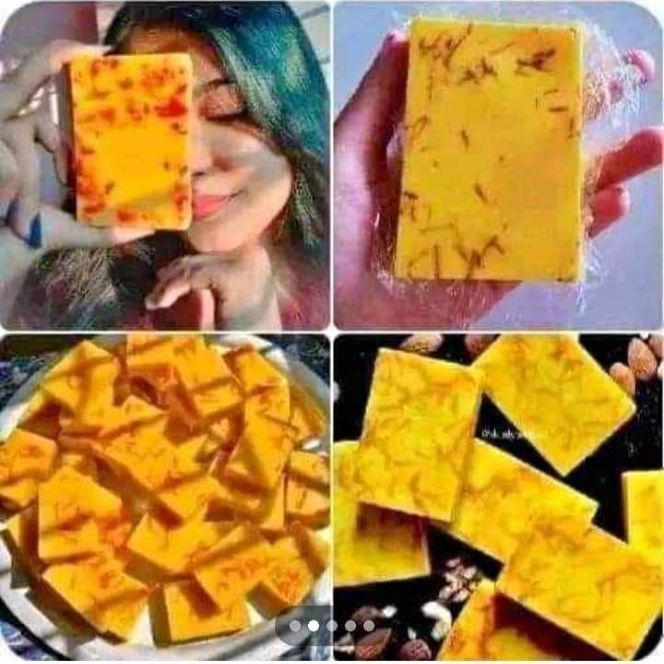 Picture of 1 Piece Real Saffran Goatmilk Bar Soap  - 90 gram (1 piece)