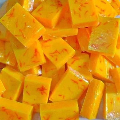 Picture of 1 Piece Real Saffran Goatmilk Bar Soap  - 90 gram (1 piece)