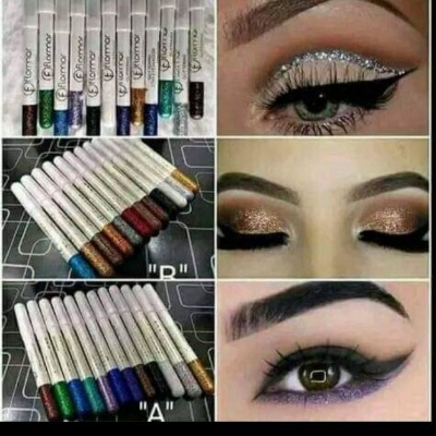 Picture of 12 in 1 Set Multi color Glitter Eyeshadows - 12 pieces