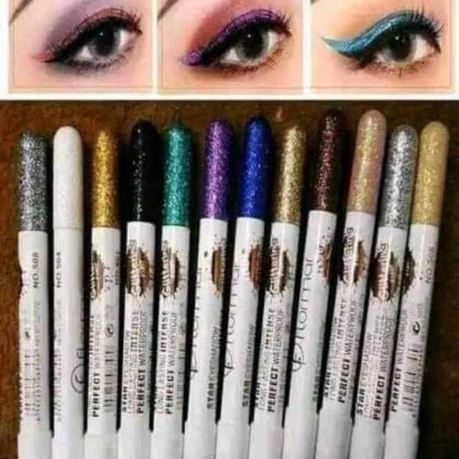 Picture of 12 in 1 Set Multi color Glitter Eyeshadows - 12 pieces