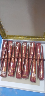 Picture of 12 in 1 box Indian Kashmiri Mehedi Cone-  12 pieces