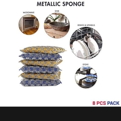 Picture of 8 Pieces Metalic Dish Sponges for Dish cleaners (8 Pieces)