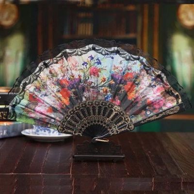 Picture of 1 Piece stylish folding hand fan or Haat pakha for traveling