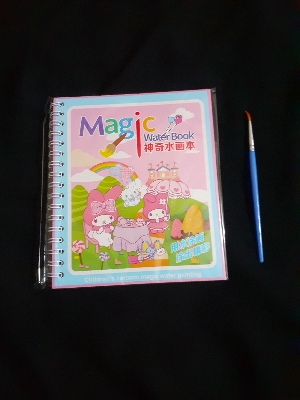 Picture of Magic Water Coloring Reusable Book for kids with pen