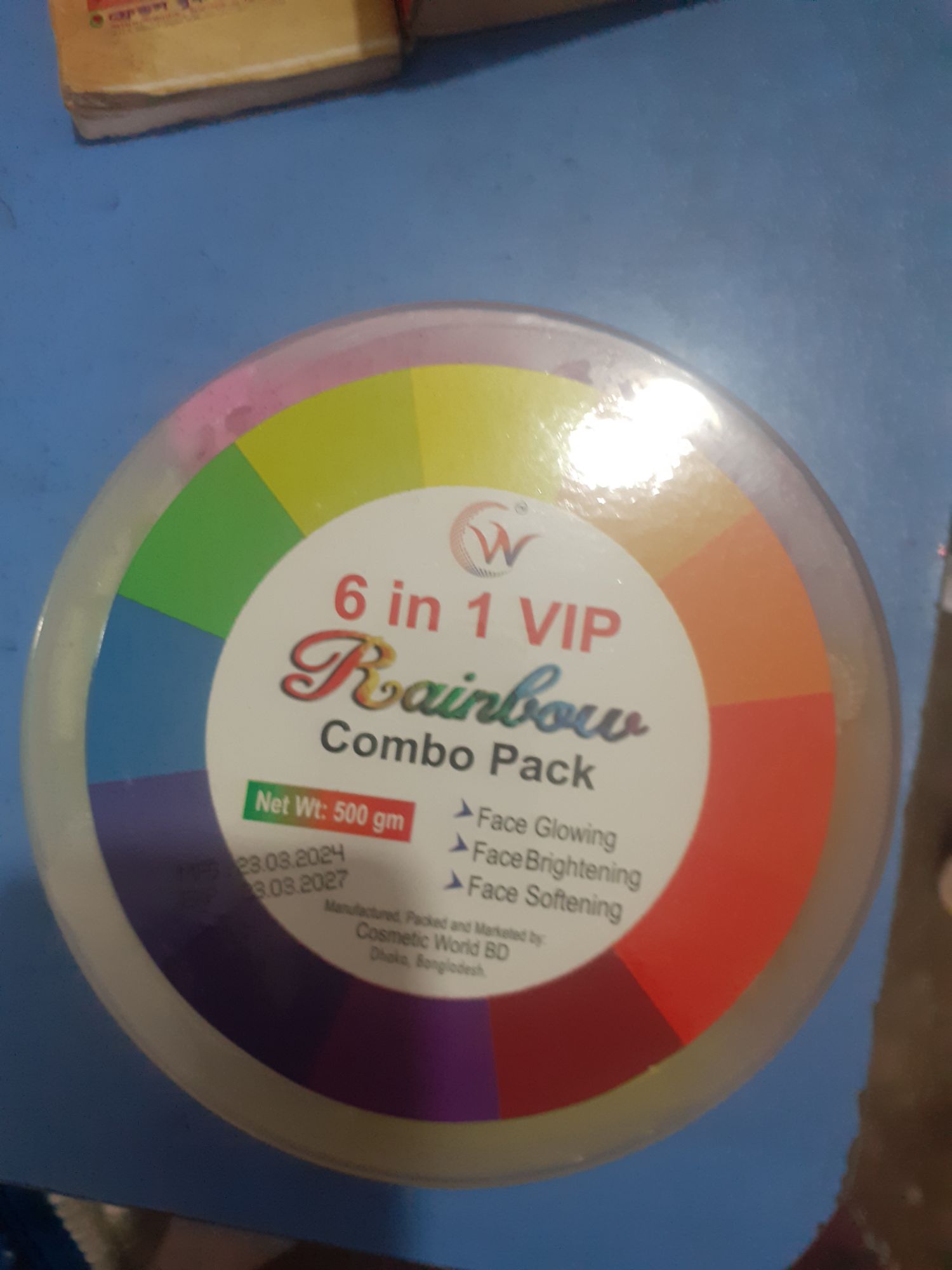Picture of 6 in 1 Rainbow Combo beauty face pack ( 500 gram)
