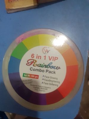 Picture of 6 in 1 Rainbow Combo beauty face pack ( 500 gram)