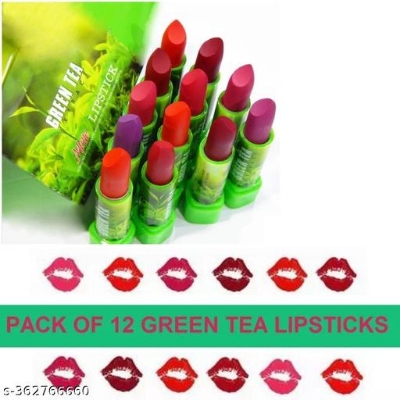 Picture of 12 Pieces Colorful Aloevera Lipstick (12 pieces)