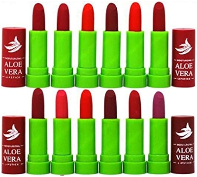 Picture of 12 Pieces Colorful Aloevera Lipstick (12 pieces)