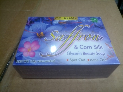 Picture of Dr. Khan Saffron & Corn Silk Glyserine Beauty Soap (130 grams)