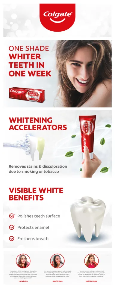 Picture of Colgate Visible White Toothpaste 50 grams