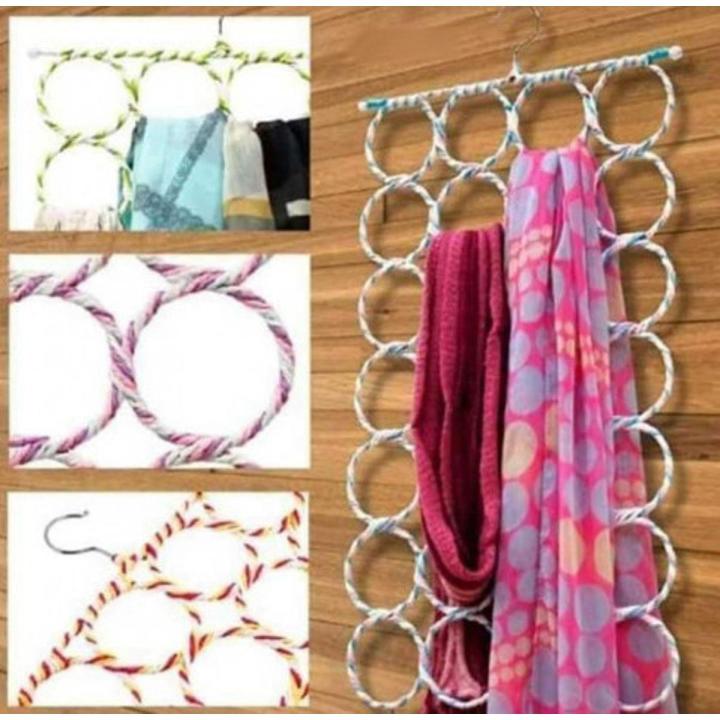 Picture of মহিলাদের জন্য হিজাব হ্যাঙ্গার (28 টি গর্তের শক্ত রিং) - cloth hanger