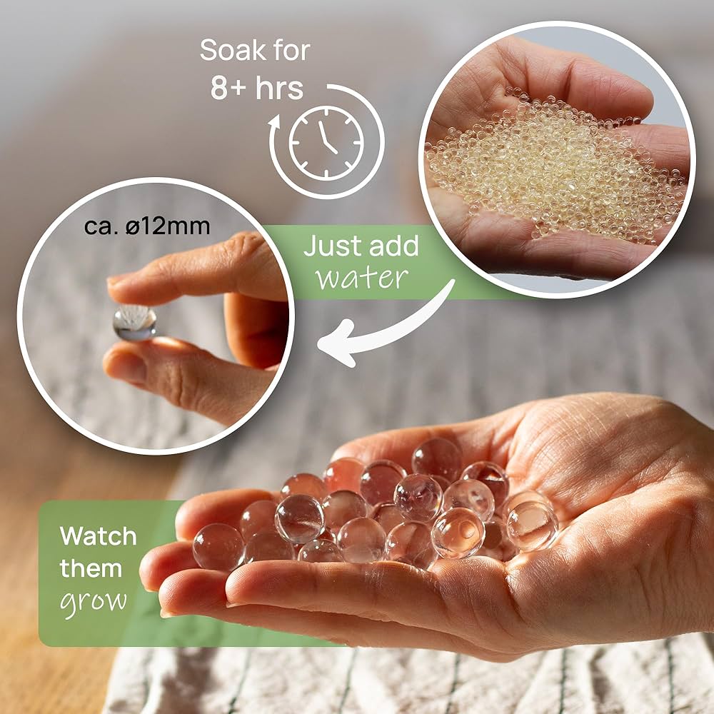 Picture of Water or transparent Colour Magic Jelly Balls or Orbeez or beeeds (100 pieces  in 1 Packet)