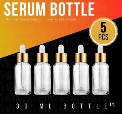 Picture of 5 pieces 30 ml Serum Bottles for multi purpose use