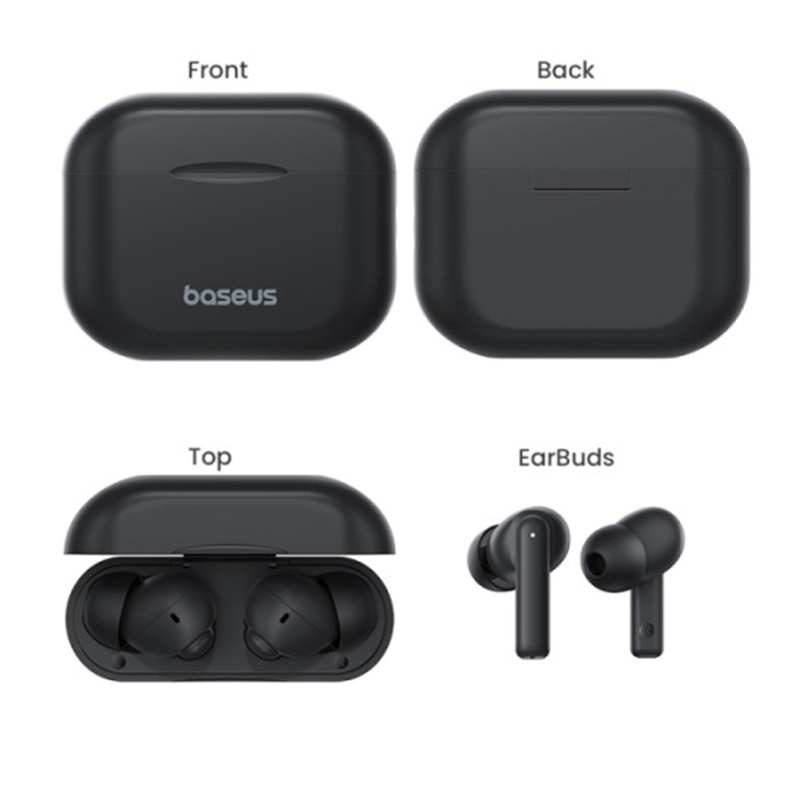Picture of Baseus Bowie E17 True Wireless Bluetooth Earphones With Dual Mic ENC & Punchy Bass - Black
