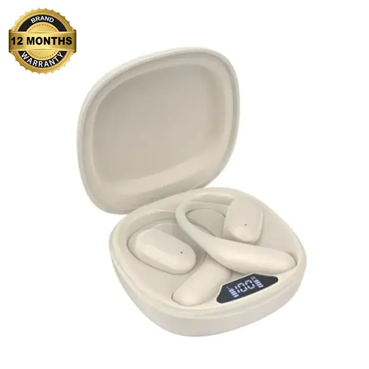 Picture of Choetech OWS External Earhook Style Earphone TWS Digital LED Display white