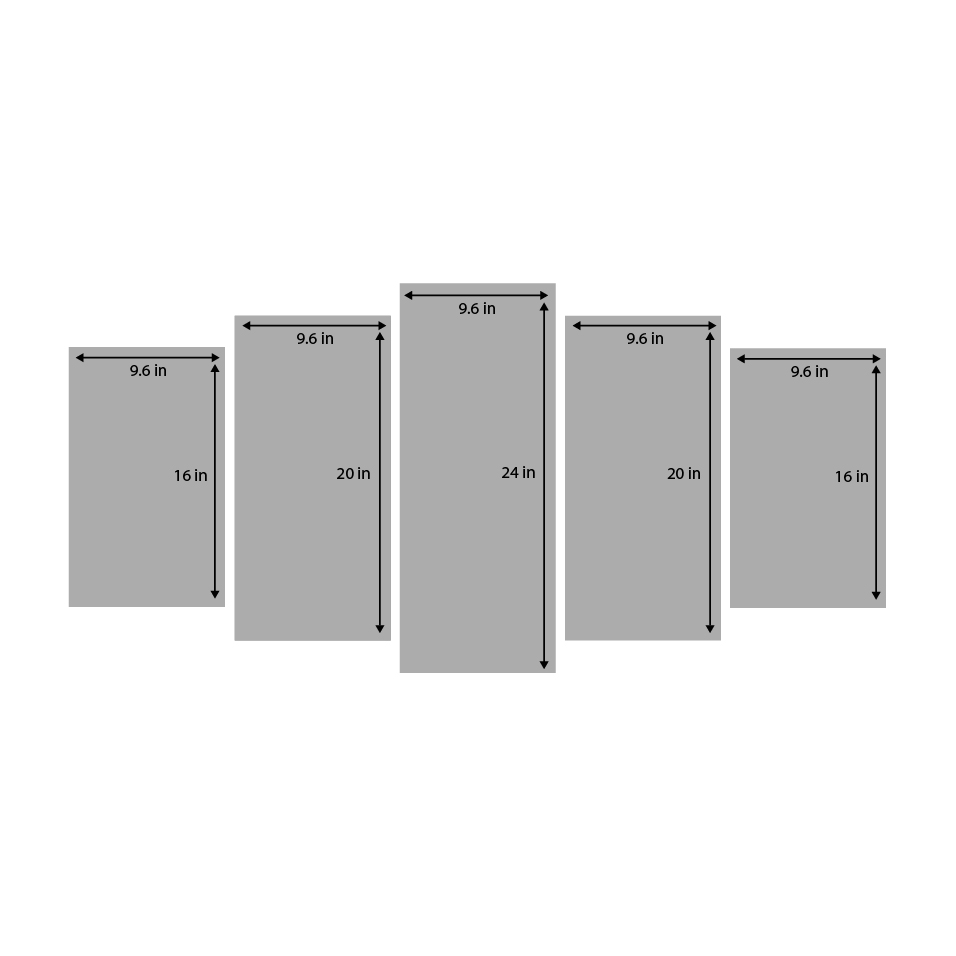 Picture of 5Pcs/Set Makka  Home Canvas Wall Painting Picture Living Room Bedroom Decor