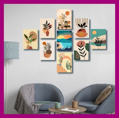 Picture of Most Unique Combo Wallboard 9 pcs set for Home Decoration. Wall Decoration for Home and Office
