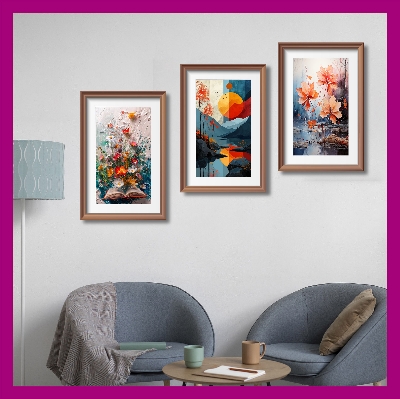 Picture of Most Unique Combo Wallboard 3 pcs set for Home Decoration. Wall Decoration for Home and Office