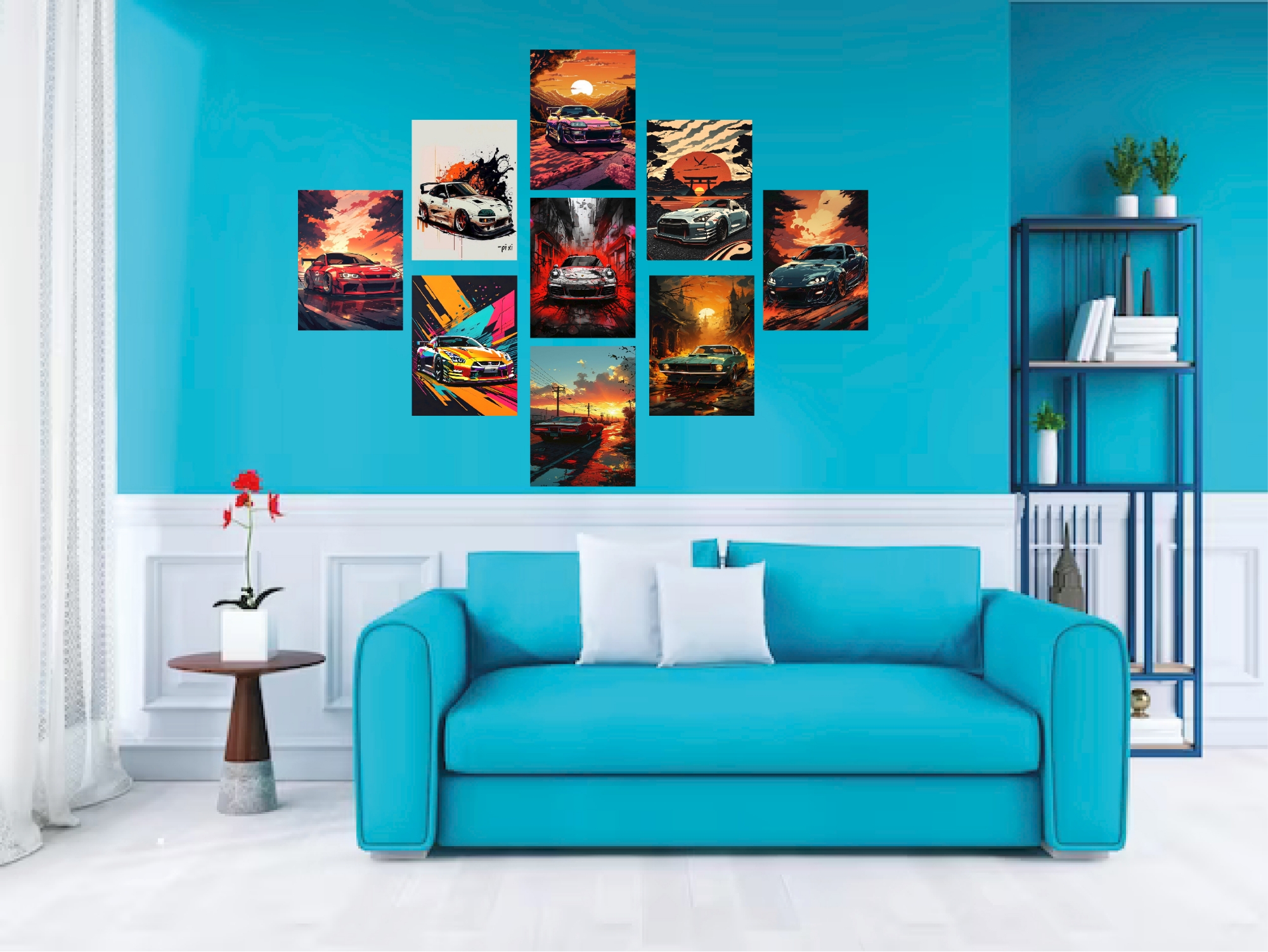 Picture of Car Wallpaper Home Canvas Wall Canvas Painting Picture Living Room