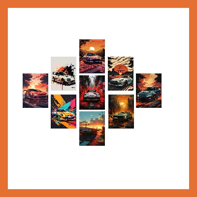 Picture of Car Wallpaper Home Canvas Wall Canvas Painting Picture Living Room