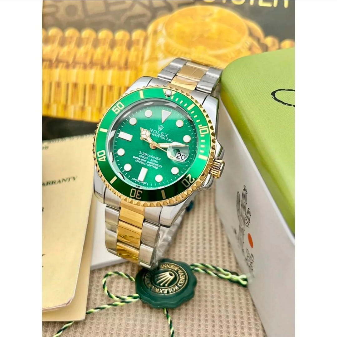 Rolex GMT Master II Stainless Steel Wrist Watch For Men - Silver Green