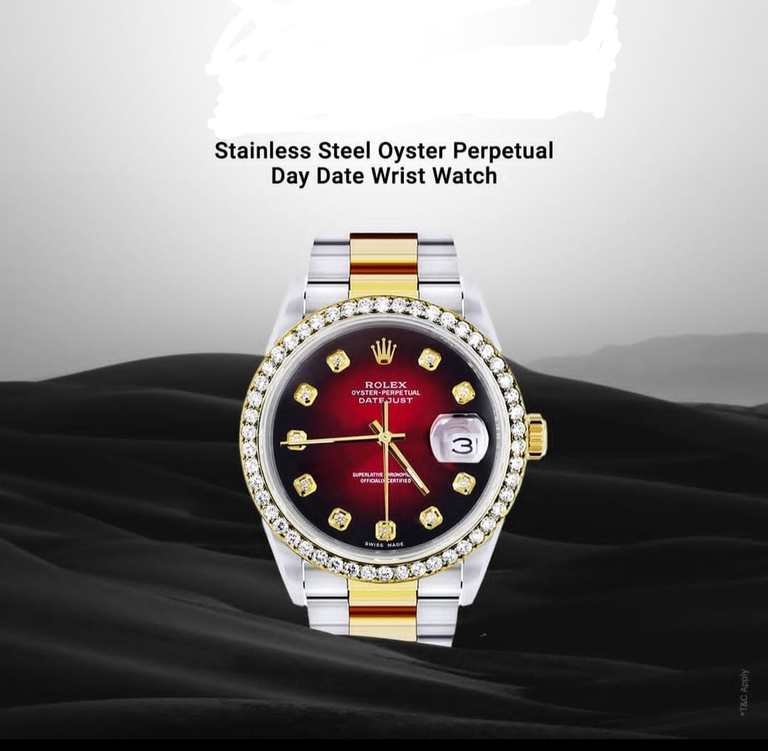 Buy Stainless Steel Oyster Perpetual Day Date Wrist Watch for Men - Silver and Gold at Best Price In Bangladesh