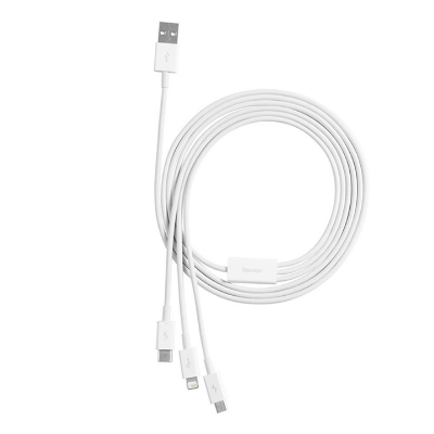 Picture of Baseus Charging Cable (3 IN 1) USB to M+L+C