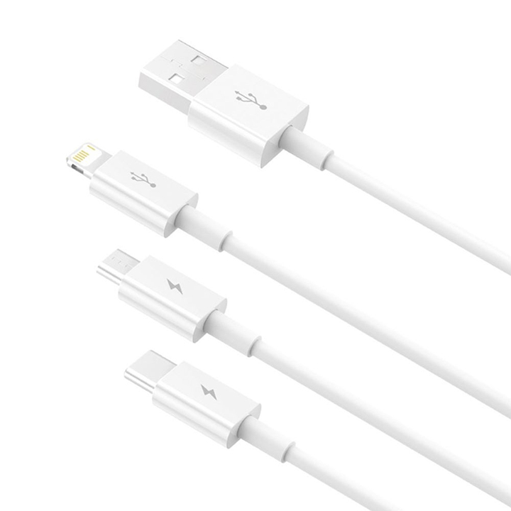 Picture of Baseus Charging Cable (3 IN 1) USB to M+L+C