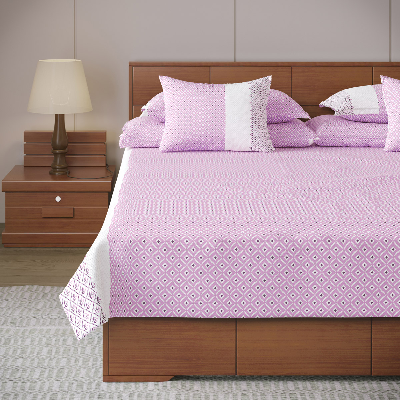 Buy Bed Sheet-311 (Purple Barfi) Online at Best Price