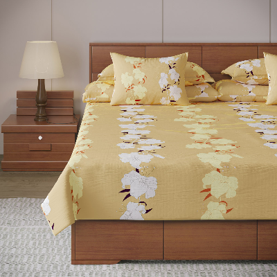 Buy Bed Sheet-313 (Daffodil) Online at Best Price