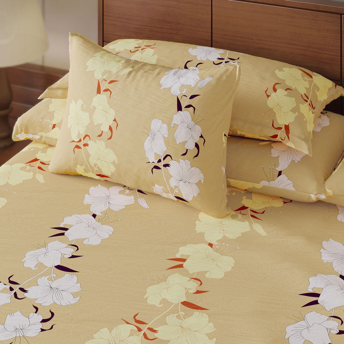 Buy Bed Sheet-313 (Daffodil) Online at Best Price