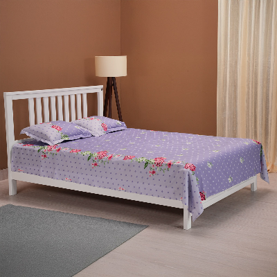 Buy Regal Bed Sheet Rose Reverie-315 (Purple) Online at Best Price