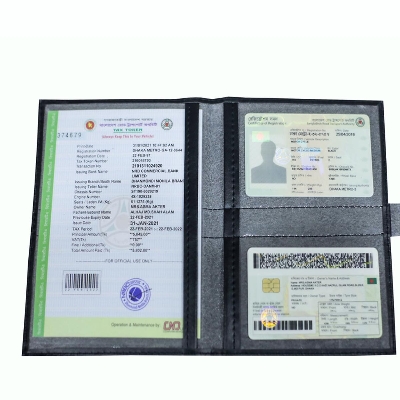 Picture of Keep Car Paper Safe, Use License Pouch Bag! Car + Bike Documents Holder.